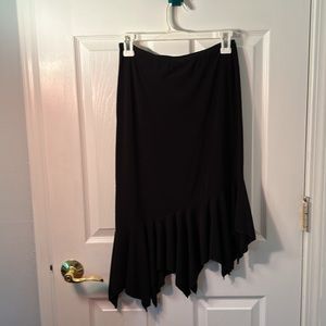 Lani Black Asymmetrical Skirt